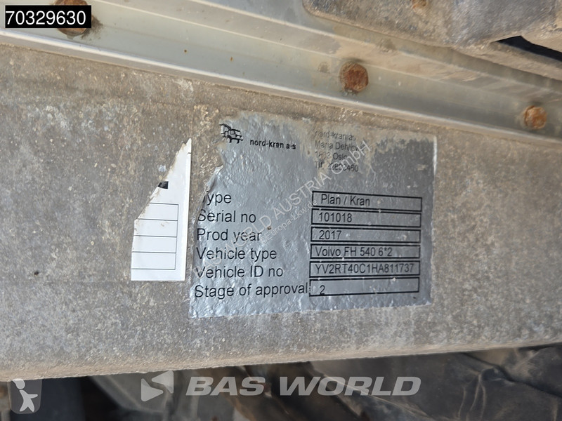 شاحنة Volvo 500  6X2 FASSI F195A 2.25 E-Dynamic...