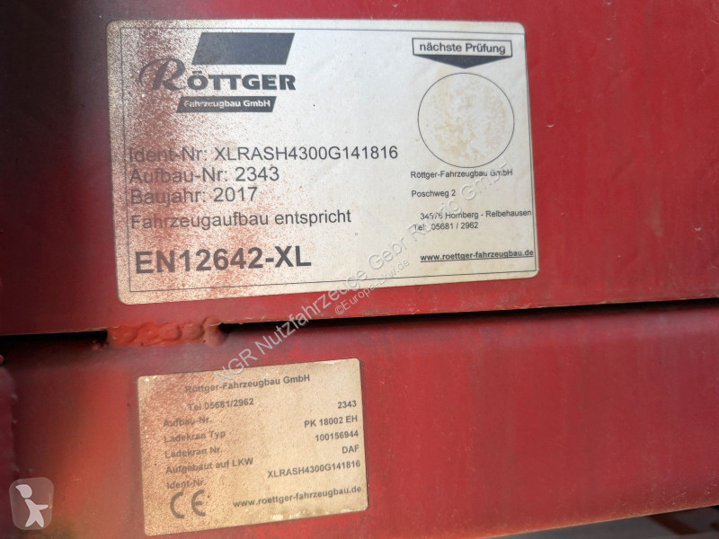 شاحنة DAF 6x2 | PK 18002 EH | Retarder | FUNK