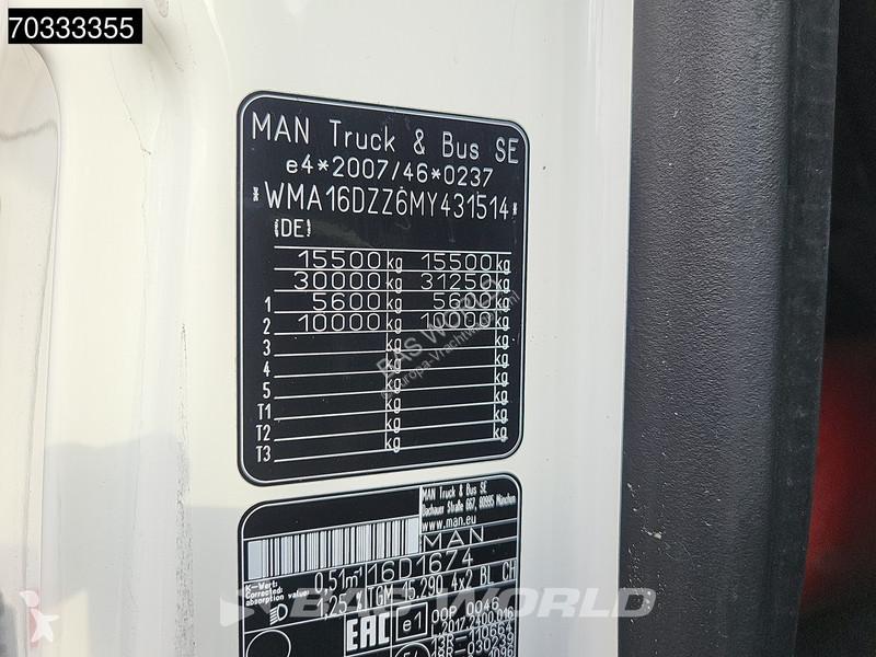 Lastbil MAN TGM 15.290 4X2 15 tonner 1500kg...