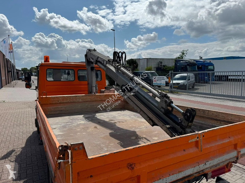 Camion Mercedes 816 Kraan / 3-zijdige Kipper,...