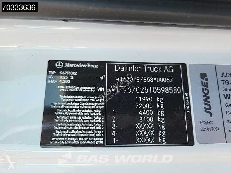 Camión Mercedes 1223 4X2 12t Automatic AC Euro 6