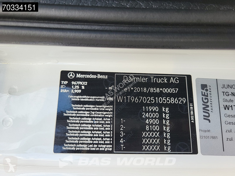 Camión Mercedes 1224 4X2 12tonner 6 cylinder...
