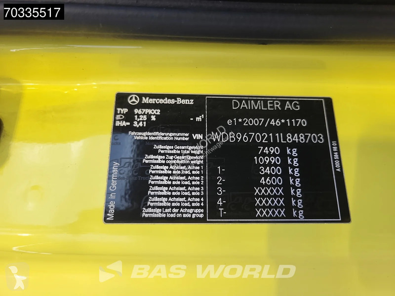 Kamion Mercedes 818 4X2 8tonner 1500kg...