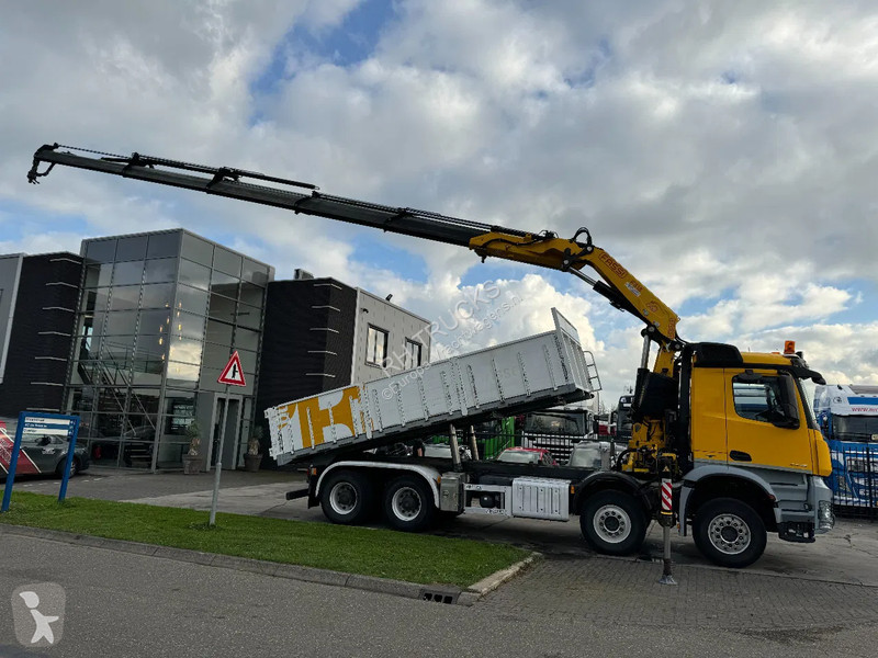 Lastbil Mercedes 4448 8X4 + EURO 6 + FASSI F315...