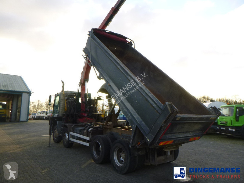 Camion Mercedes 3236 8x4 RHD tipper + Hiab 1283...