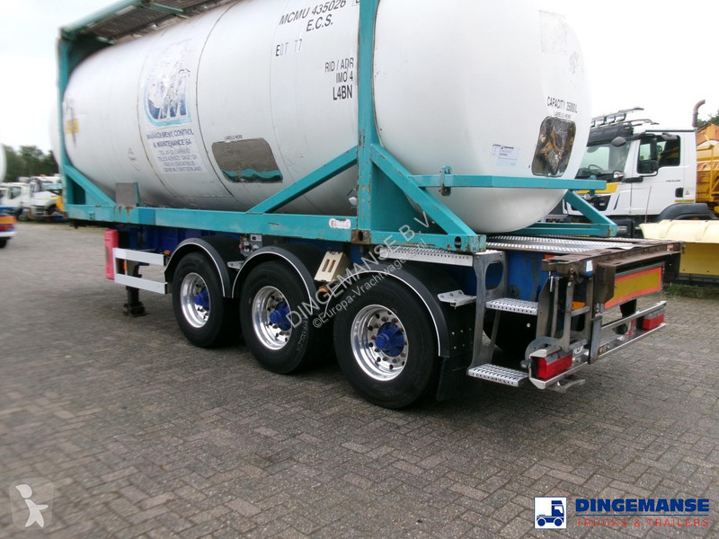 Kamion Van Hool 3-axle container trailer + ADR