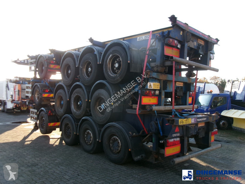 Kamion Stack - 3 x splitter container chassis...