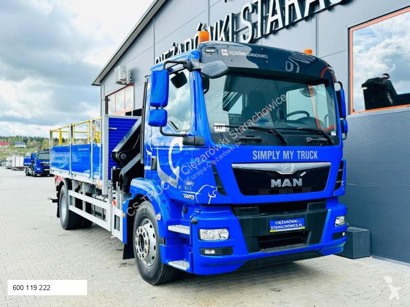 Kamion MAN MAN TGM 18.250 skrzyniowy z HDS /...