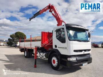 Camión grúa caja abierta Renault