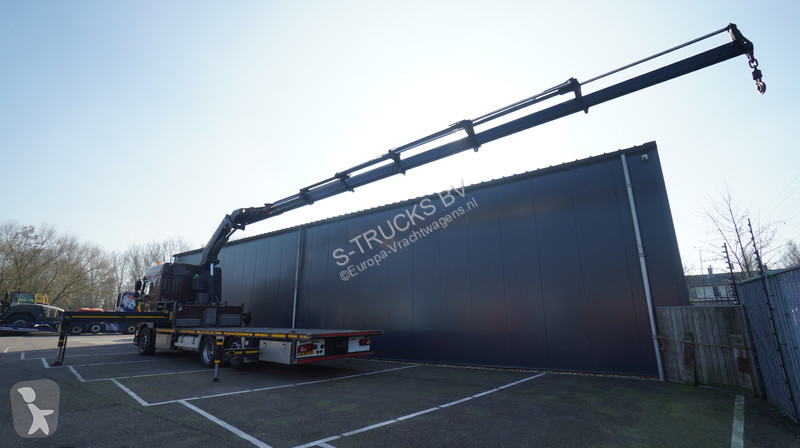 Camion DAF 6X2 FLATBED TRUCK WITH PALFINGER PK...