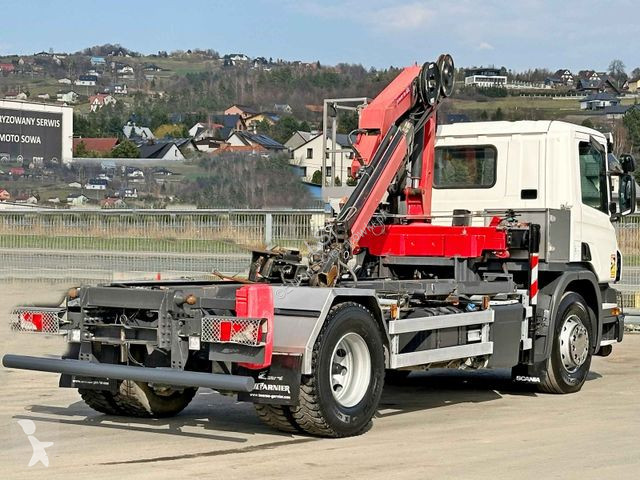 Camión Scania 250 * HMF 635 K2 + FUNK * TOZUSTAND