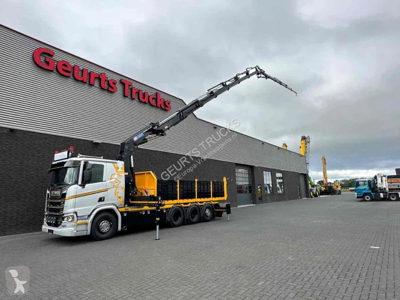 Camion Scania R530 V8 NS 8X4 TRIDEM MET HYVA 2Z...