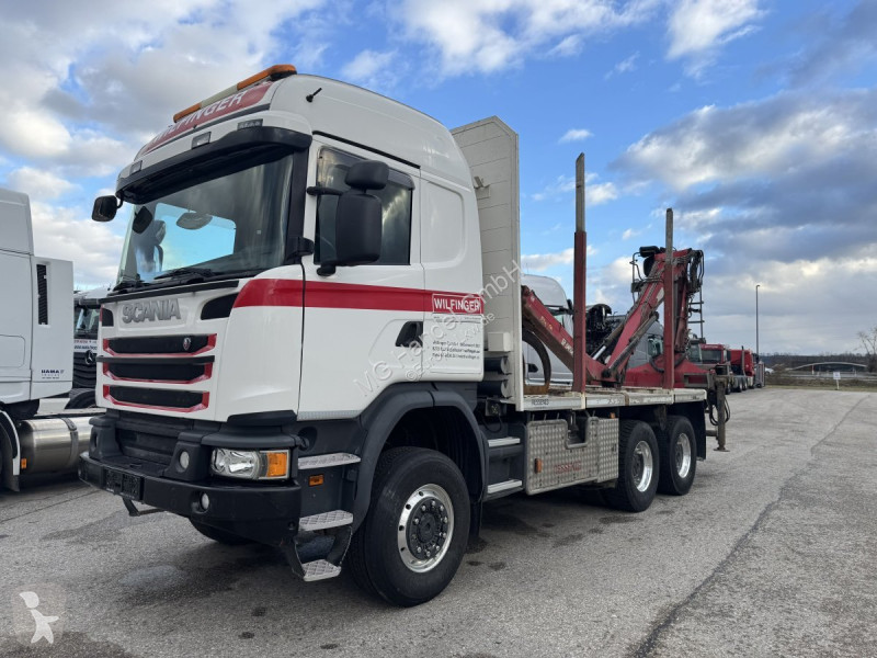 Camion Scania G490 6X6 Blatt-Blatt Penz Kran...