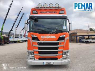 Camion grue ridelles Scania