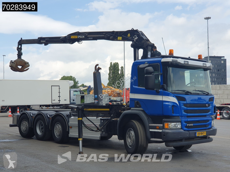 Camion Scania P410 8X2 N-Truck Palfinger Q150Z...
