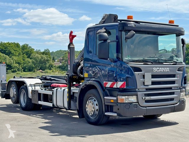 Camion Scania P 360 * ABROLLKIPPER * HIAB BS...