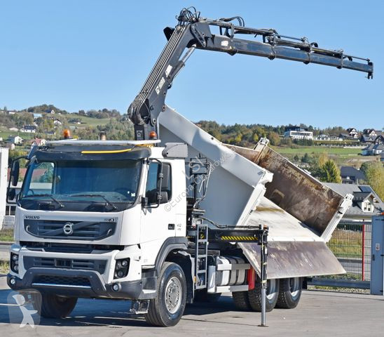 Camión Volvo FMX Kipper 5,20m*HIAB 122 D-4...