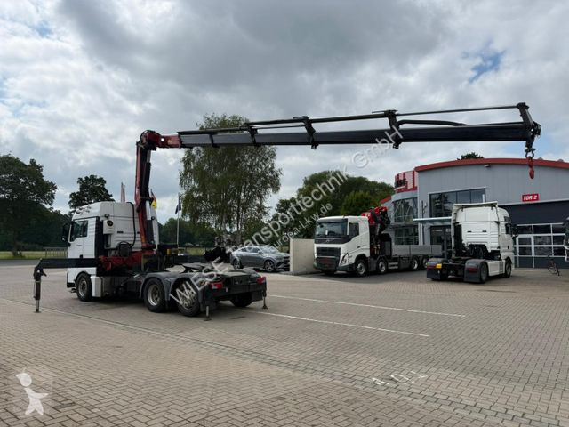 Lastbil MAN TGX 6x2 mit HMF 3000-5 Kran TÜV NEU