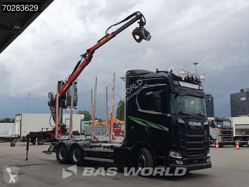 Camion Scania S650 S 6X4 Tajfun IV100K Kran...