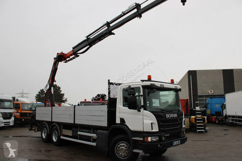 Camion Scania P410 + atlas 190 4x hydrolic +...