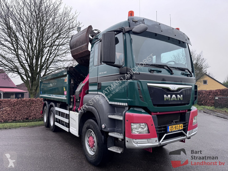 Lastbil MAN TGS 6x6 Euro 6 met 2 zijden kipper...