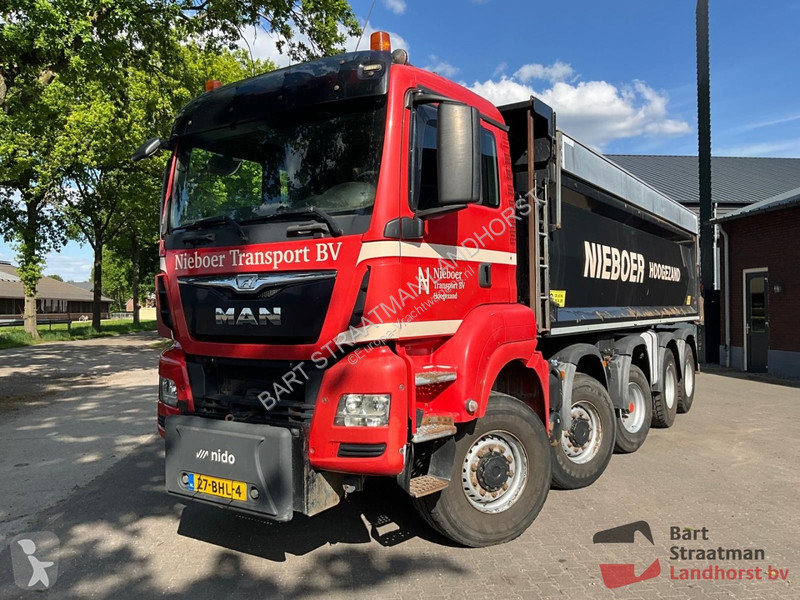 Kamion MAN 10x8 Euro 6 kipper met kleppen