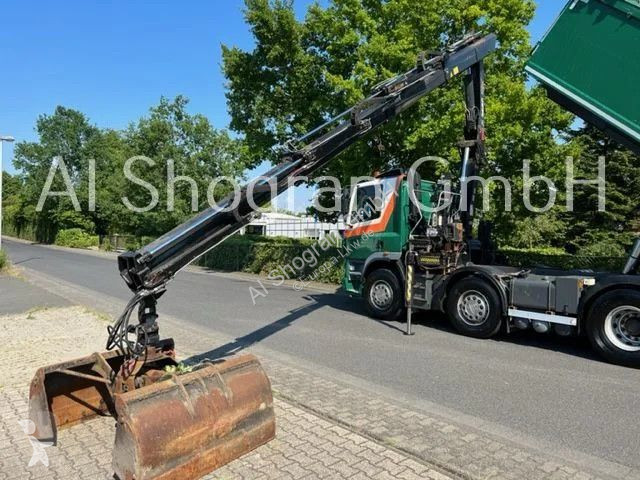 Camion DAF 85480 8X2 Kipper+Kran Hiab 144E-3 PRO