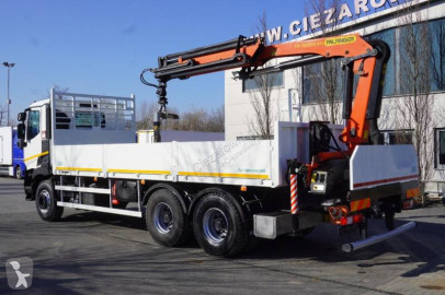 Camion grue ridelles Renault