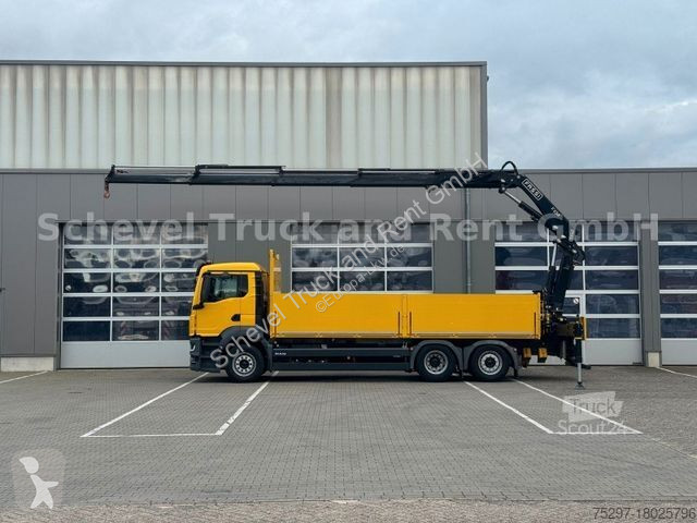 Lastbil MAN TGS 26.430 6x2-4 Pritsche mit FASSI...