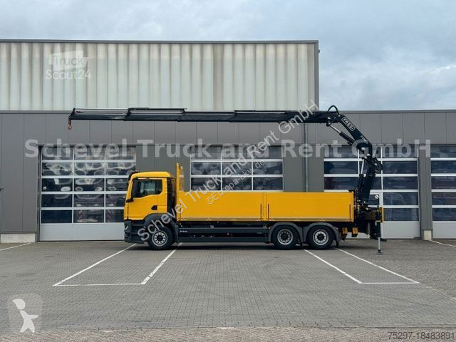 Lastbil MAN TGS 26.430 6x2-4 Pritsche mit FASSI...