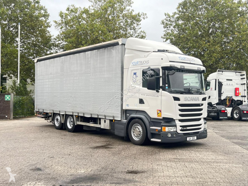 Kamion Scania R 490 Plane-Jumbo Retarder Edscha...
