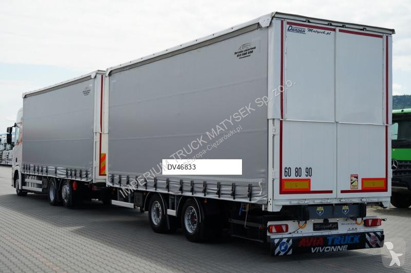 Kamion s návěsem Scania R 450 / ZESTAW TANDEM...