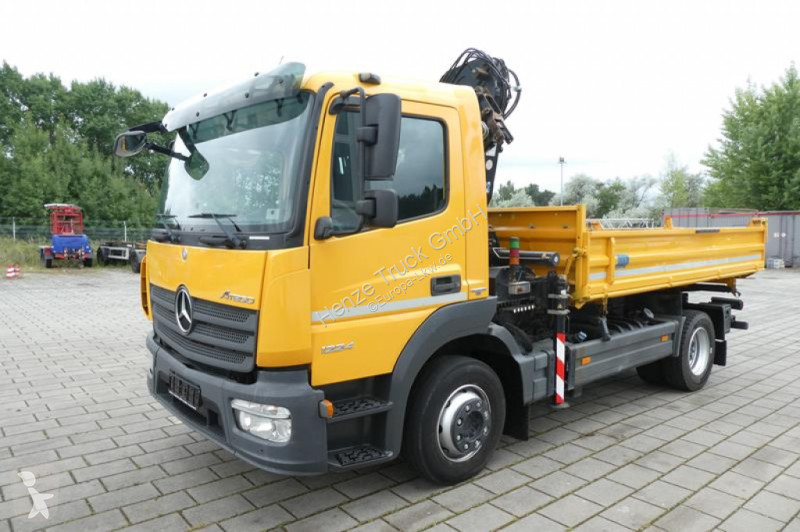 Camion Mercedes Atego 1224 K 2-Achs Kipper Kran...