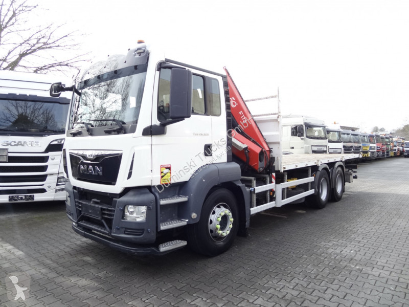 Lastbil MAN TGS 6X4 BB mit Kran Fassi F175