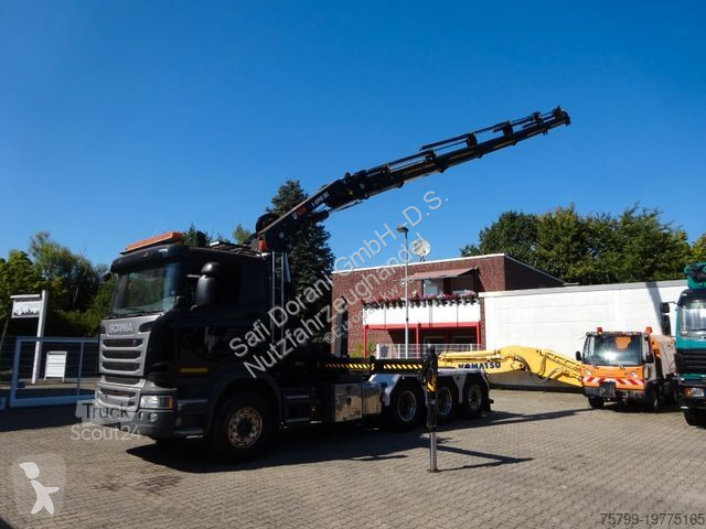 Camion Scania R490 Abroller + HIAB 302E-6...