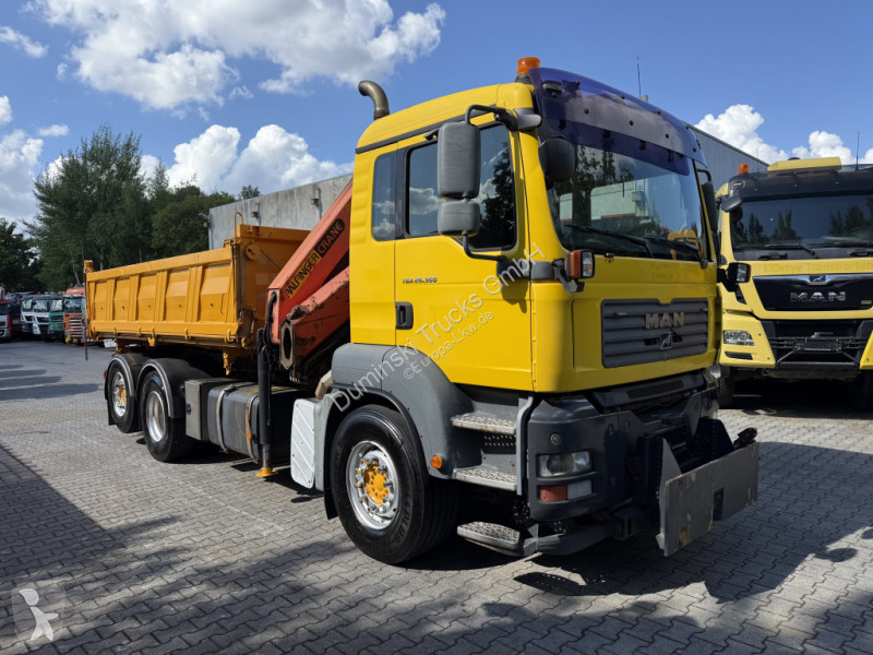 Camion MAN TGA 6X2 Kipper Kran Palfinger 15500