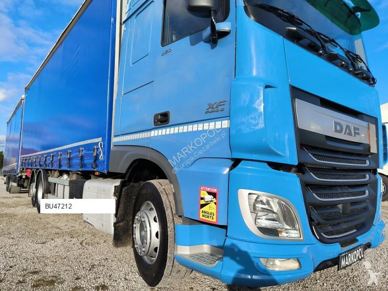 Camion remorque DAF Plandek Firanka