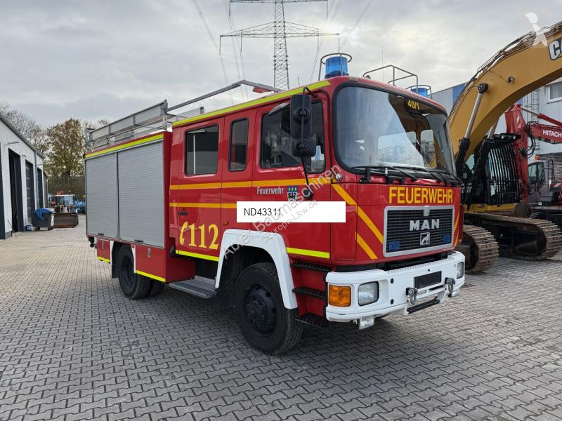Camion MAN 12.222 LF16 Feuerwehrauto 4x4 Allrad...