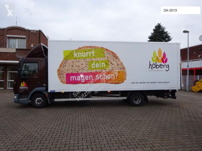 شاحنة DAF LF 220 Koffer mit Palfinger LBW 4x2