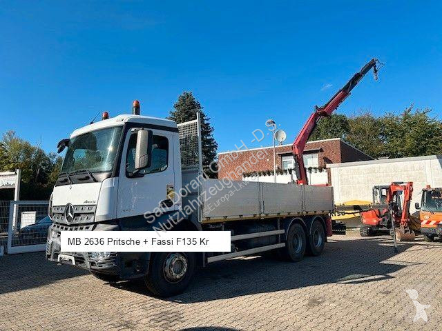 Kamion Mercedes Pritsche + Fassi F135 Kran 6x4...