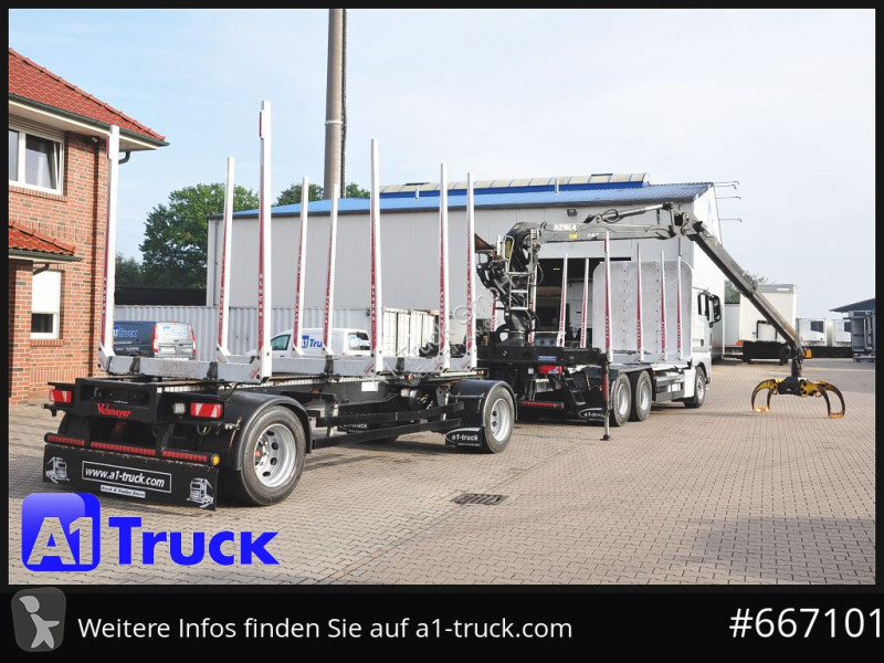 شاحنة MAN TGX 26.480, Holz Kesla 2109, 6x4,
