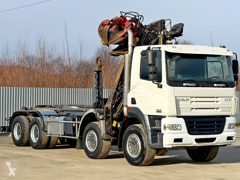 شاحنة DAF 85430 * ABROLLKIPPER + JONSERED J1320...