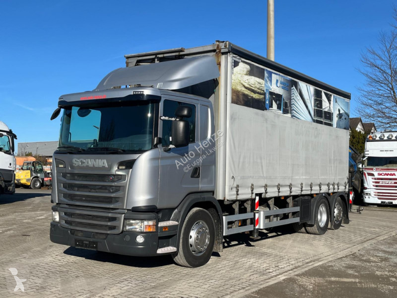 شاحنة Scania G 410 6x2 Pritsche Heckkran...