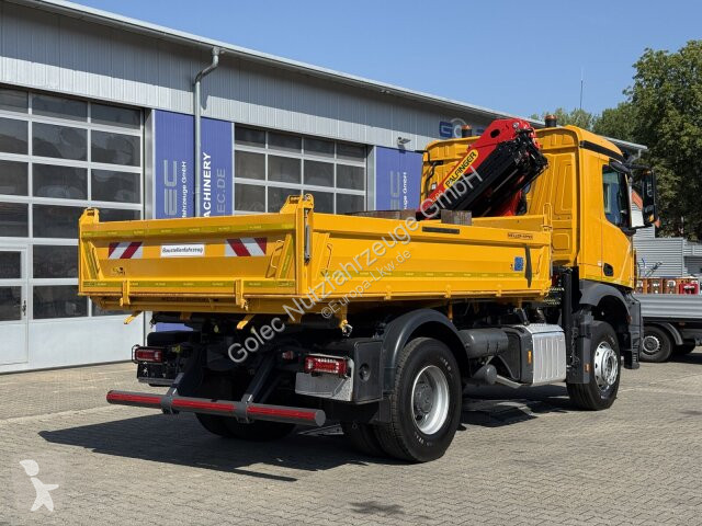 Camion Mercedes AROCS 1843 4x2 Kipper Kran...