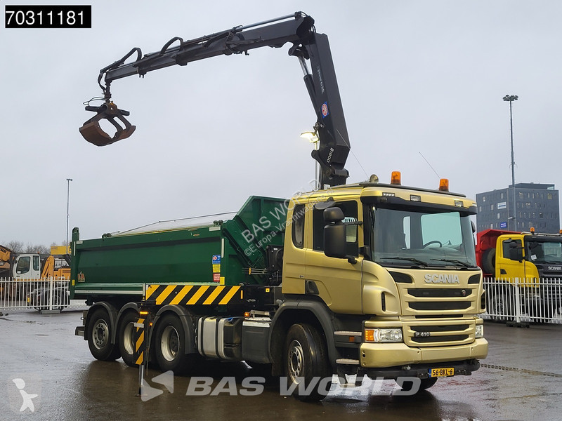شاحنة Scania P410 P 8X4 N-Truck HMF 1800K3 Kran...