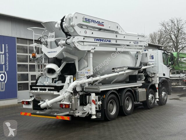 شاحنة Mercedes Arocs 4146 8x4 PUMI SERMAC 4Z28