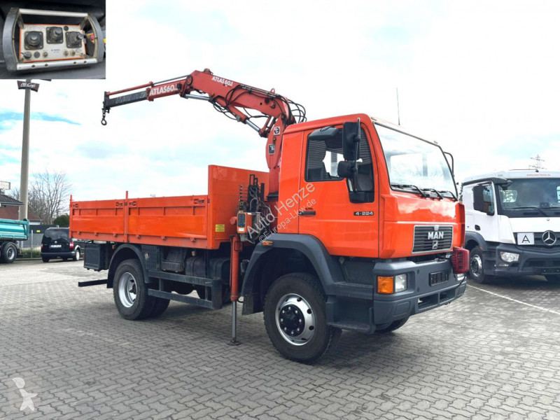 شاحنة MAN L2000 14.224 LAK 4x4 Pritsche Kran...