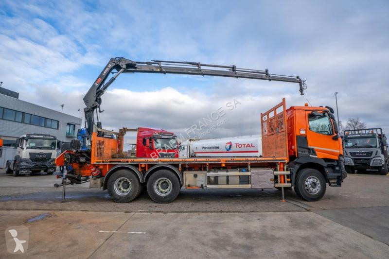 شاحنة Renault  C 430 DXI-6X4+ HIAB 18T/m / 3 EXT