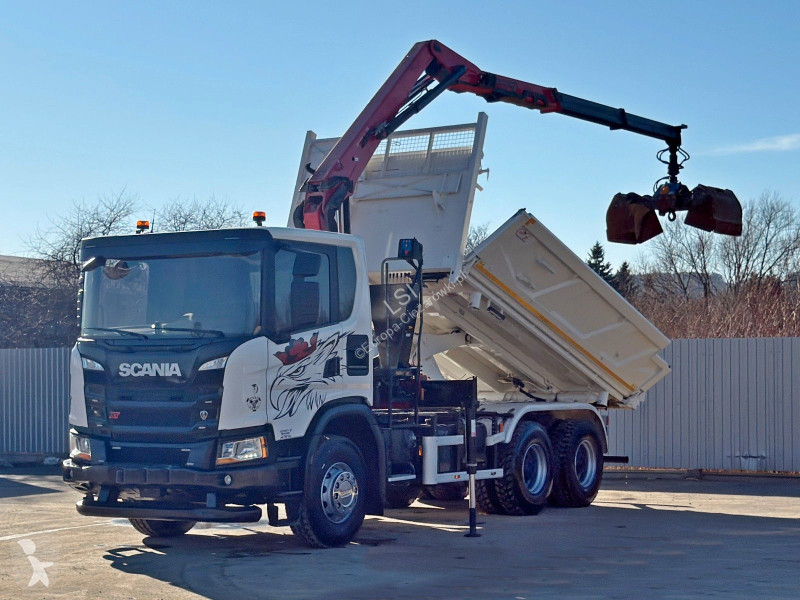 شاحنة Scania 410 Kipper 4,90m * HMF 1643 + FUNK...