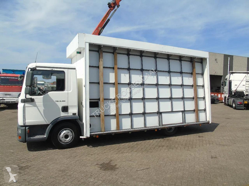 شاحنة MAN 8.180 + PALFINGER + GLASS TRUCK  +...
